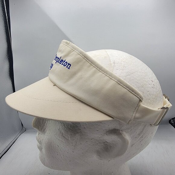 Franklin Templeton Group Embroidered Texace Visor Hat Beige Adjustable Casual - Picture 2 of 7